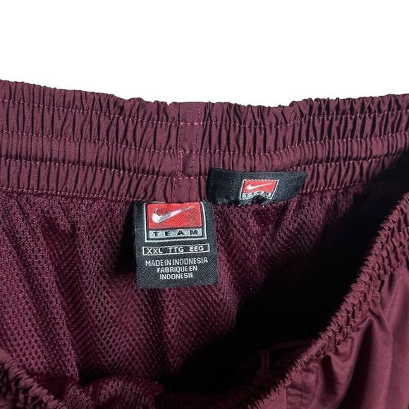 Y2K Nike Track Pants Maroon Mens XXL - Picture 6 of 6